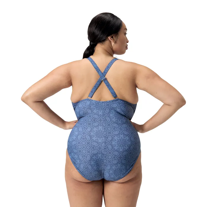 Speedo ECO Print Shaping Badpak Dames (plussize)