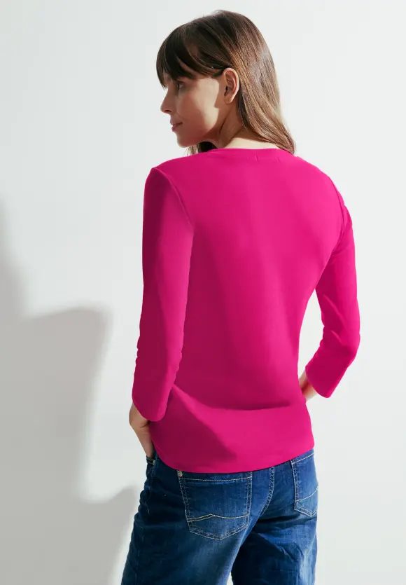 Basic Langarmshirt - pink sorbet