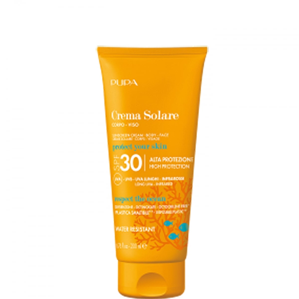 Pupa Crème Solaire Corps - Visage SPF30 Haute Protection UVA - UVB - Infrarouges