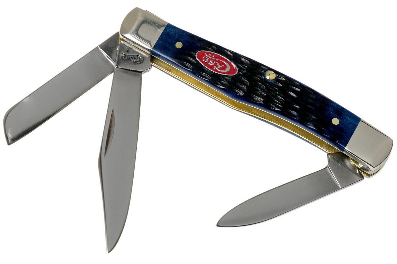 Case Medium Stockman Navy Blue Bone, Rogers Jig, 07049, 63032 SS zakmes