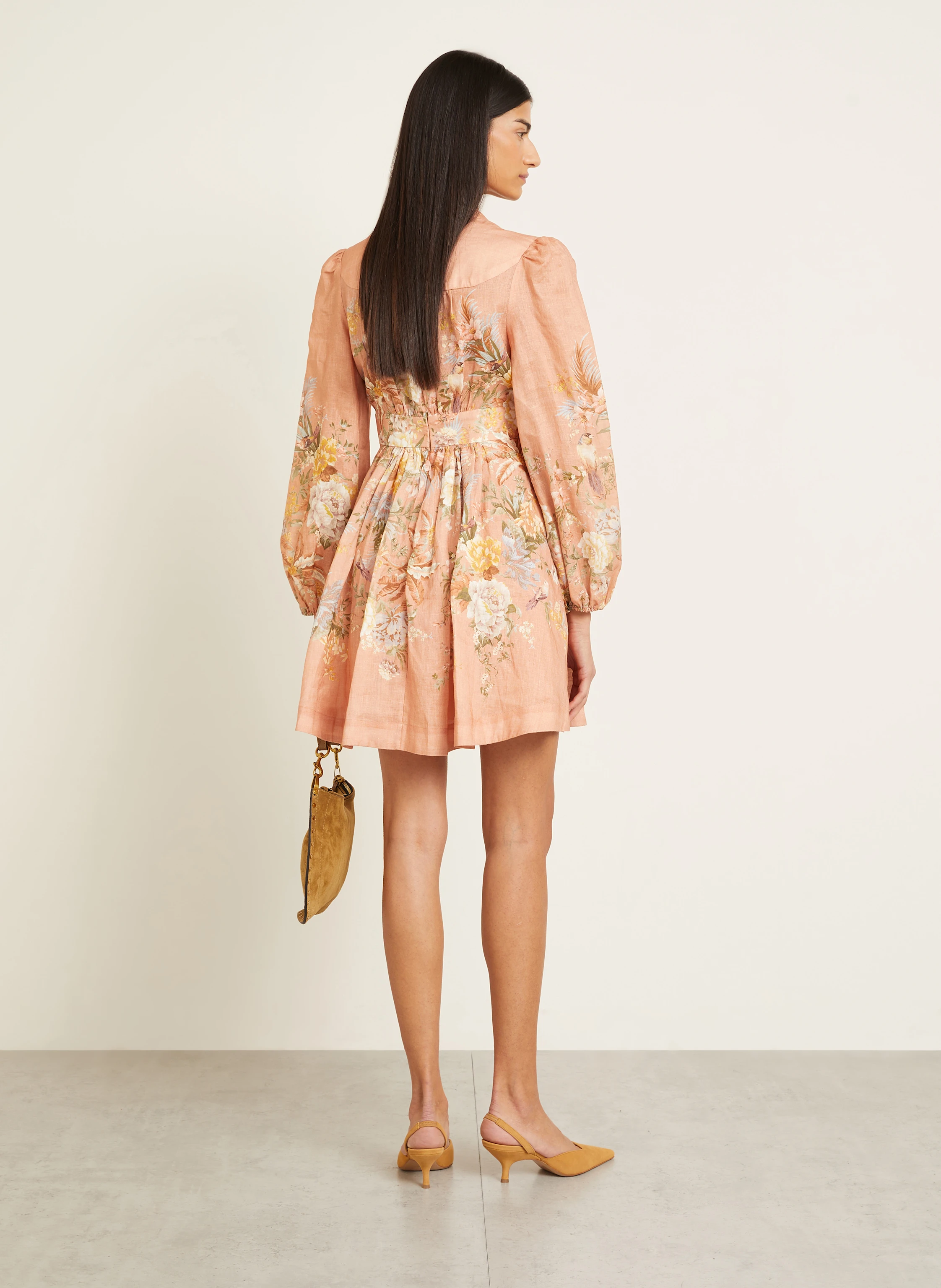 ZIMMERMANN Cocktailkleid TALLOW aus Leinen