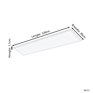 Eglo LED paneel Salobrena wit