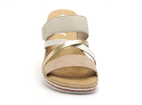 Rieker mules et sabots plats femme v3652 beige