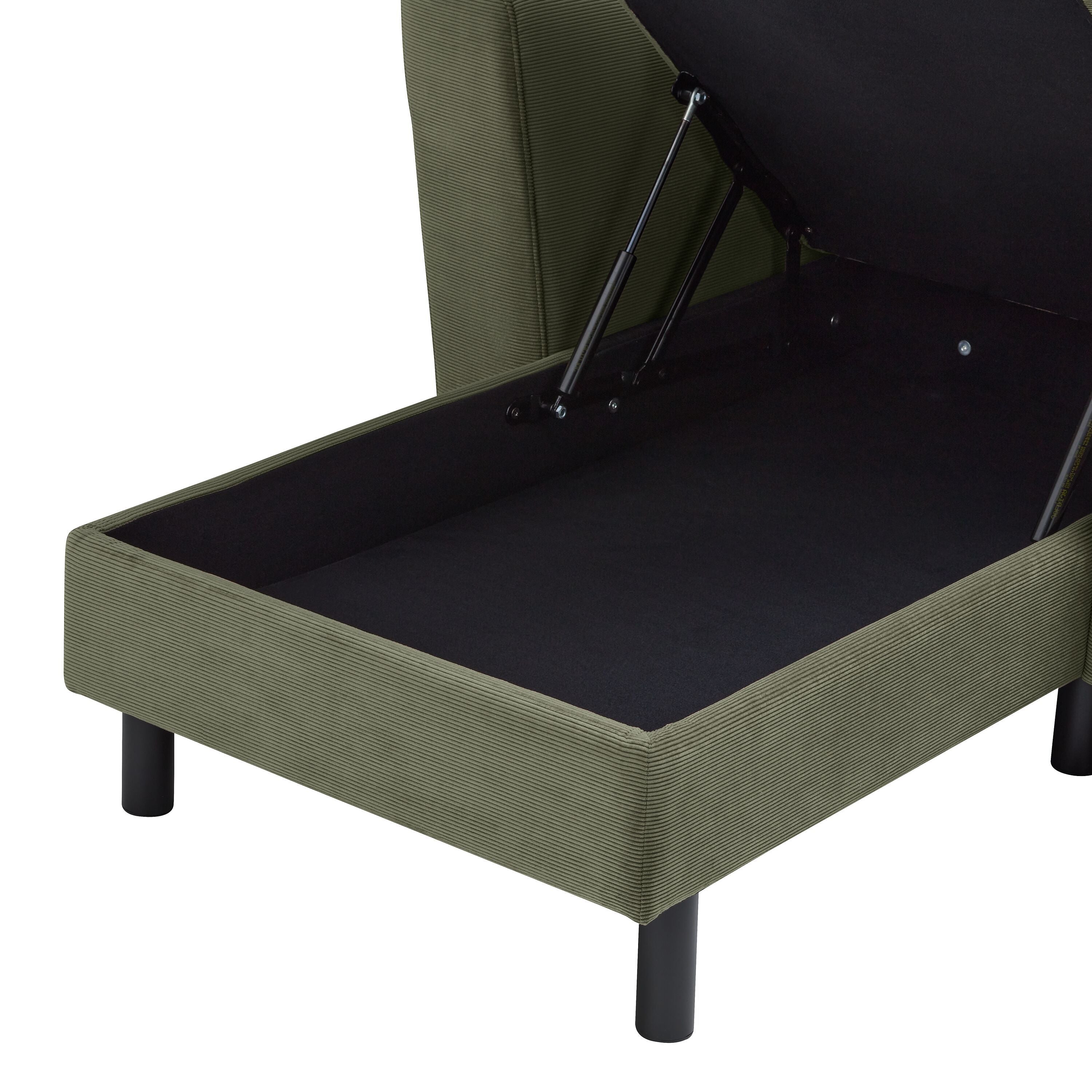DIENER Ecksofa - Grün / B: 235.0 cm x T: 156.0 cm x H: 81.0 cm