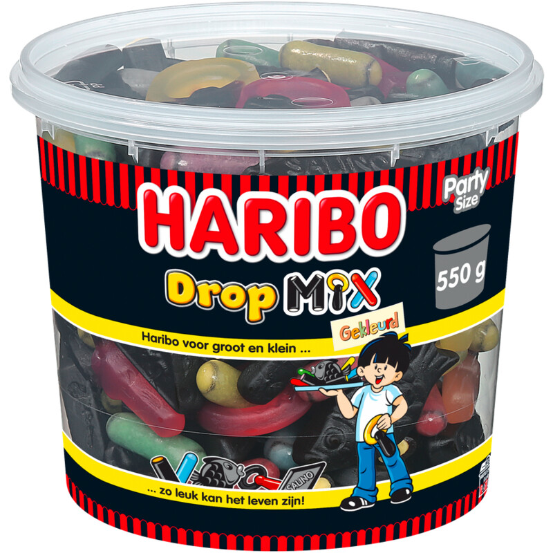 Haribo Dropmix gekleurd