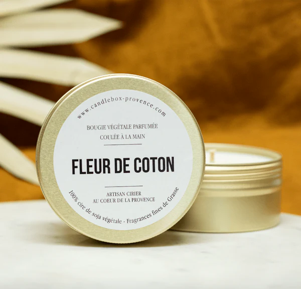 Candlebox provence Bougie Fleur de Coton 125g