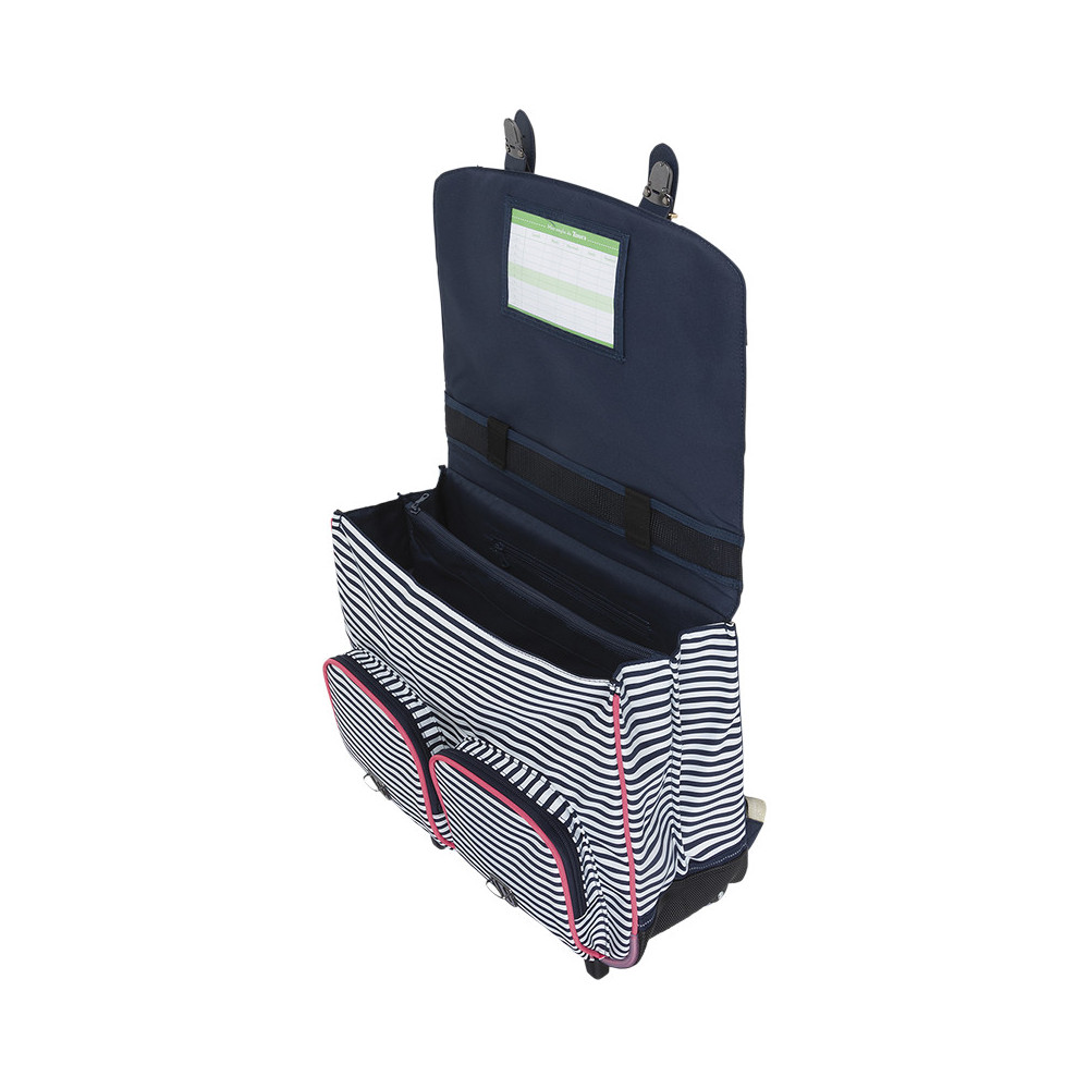 Cartable trolley Enora rose