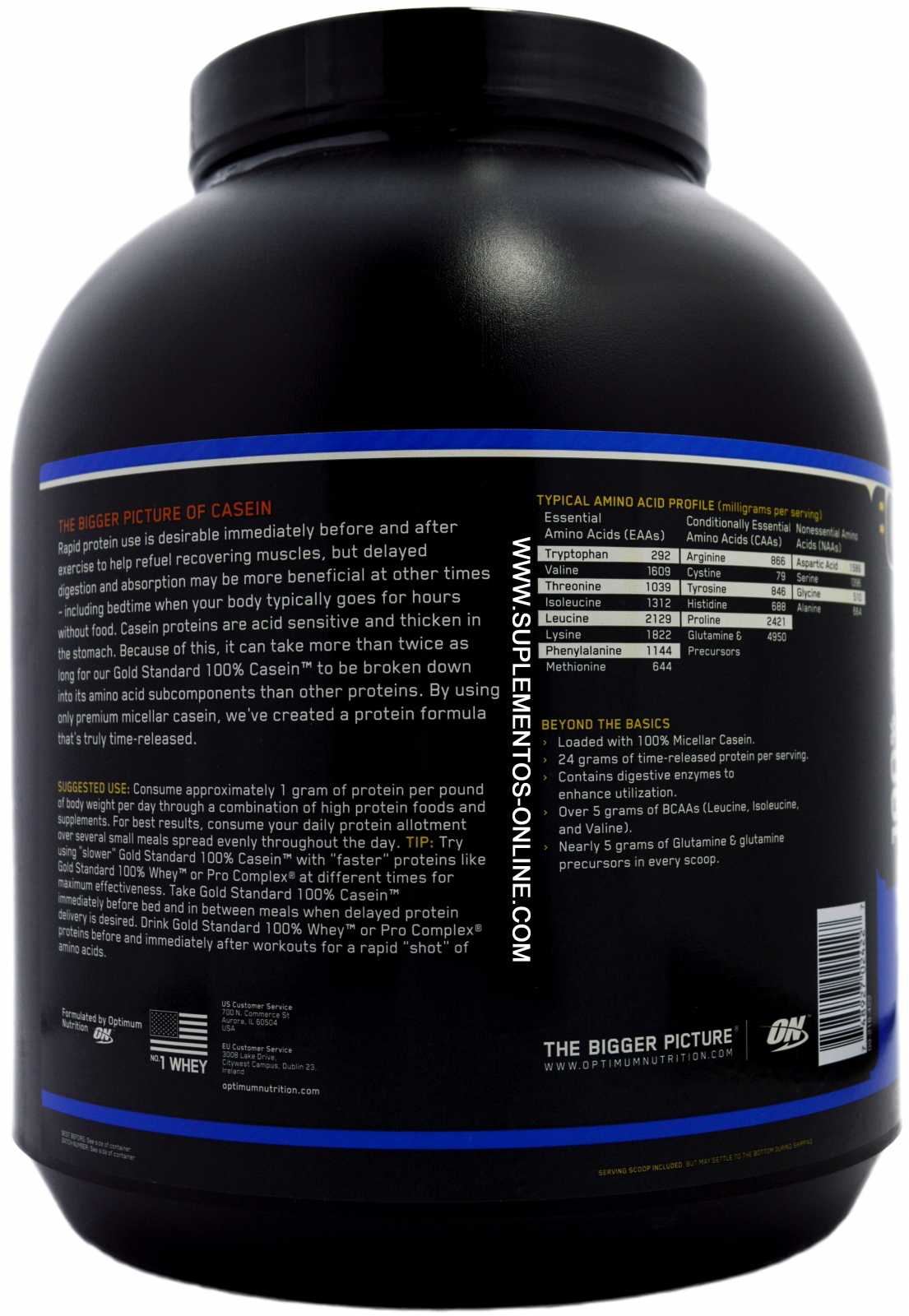 Optimum Nutrition 100% Caseína 909 g