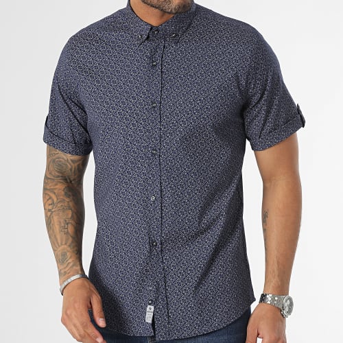 Chemise Manches Courtes Bleu Marine