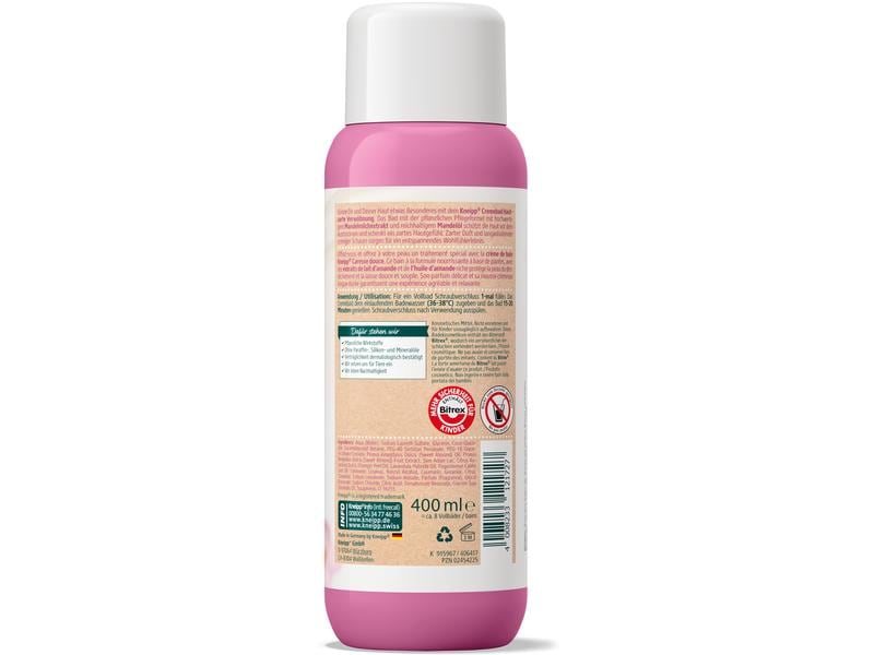 Kneipp Cremebad Hautzarte Verwöhnung 400 ml1 Stück Bade-Zusatz mit Mandelmilch und Mandelöl
