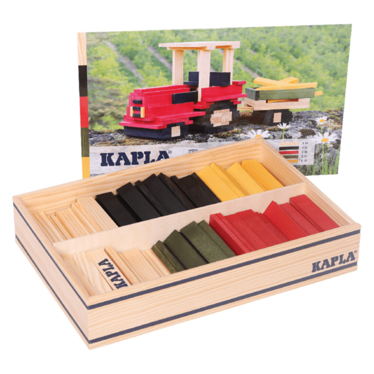 Kapla-Baukasten Traktor 155 Stück