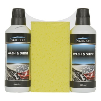 Protecton Wash & Shine Set 2x 500ml met Spons