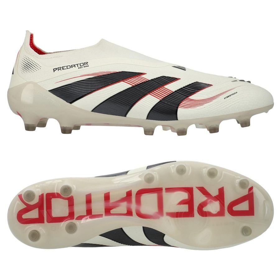 adidas Predator Elite Laceless AG Champagne - Blanc/Noir/Pure Ruby