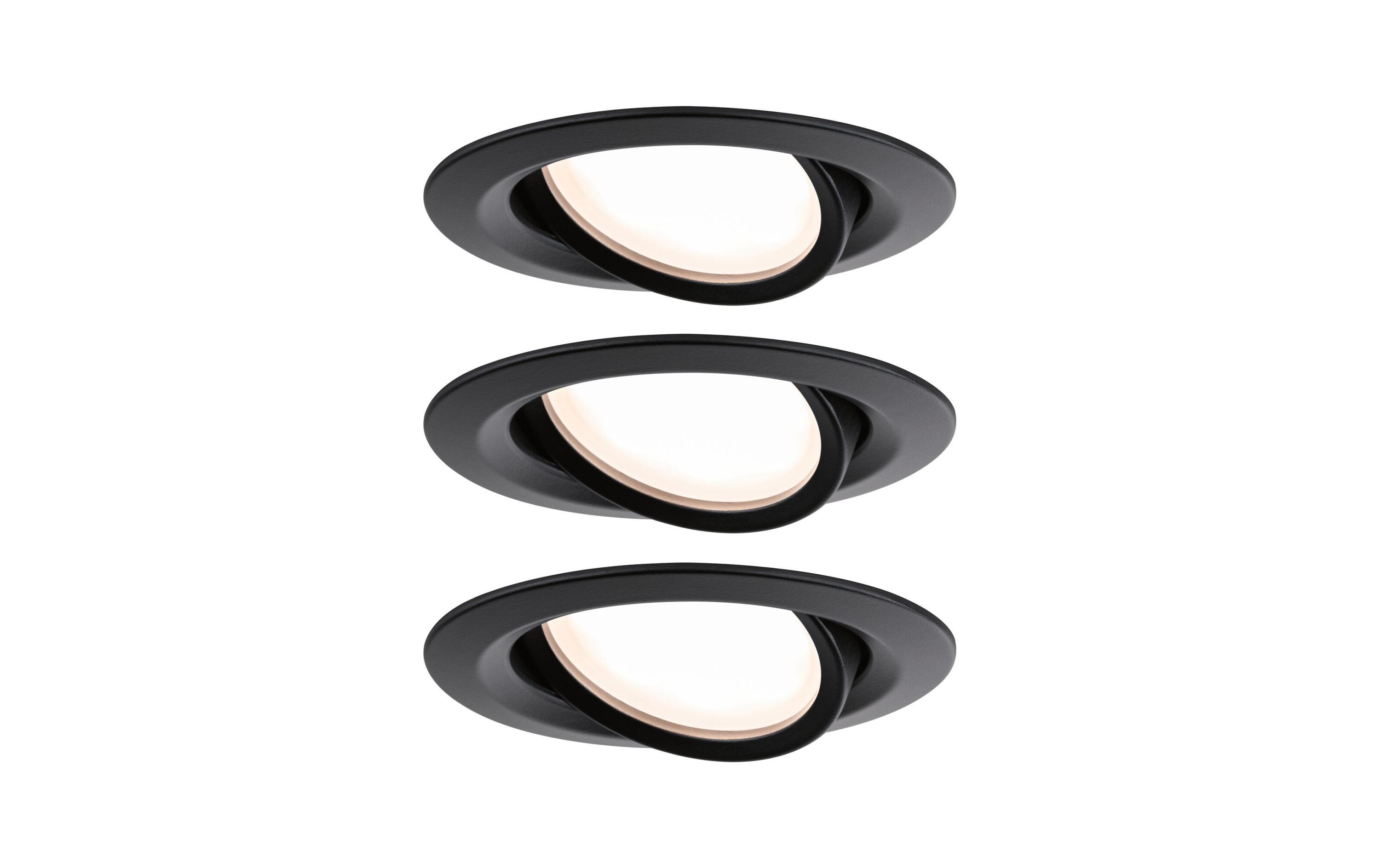 Einbauleuchte Nova Plus Basisset schwenkbar Schwarz<br>LED Einbaustrahler