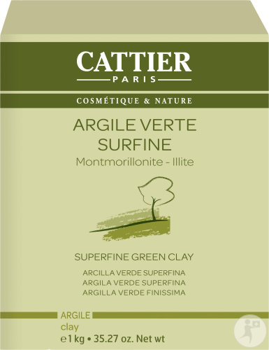 Cattier Argile Verte Surfine 1kg