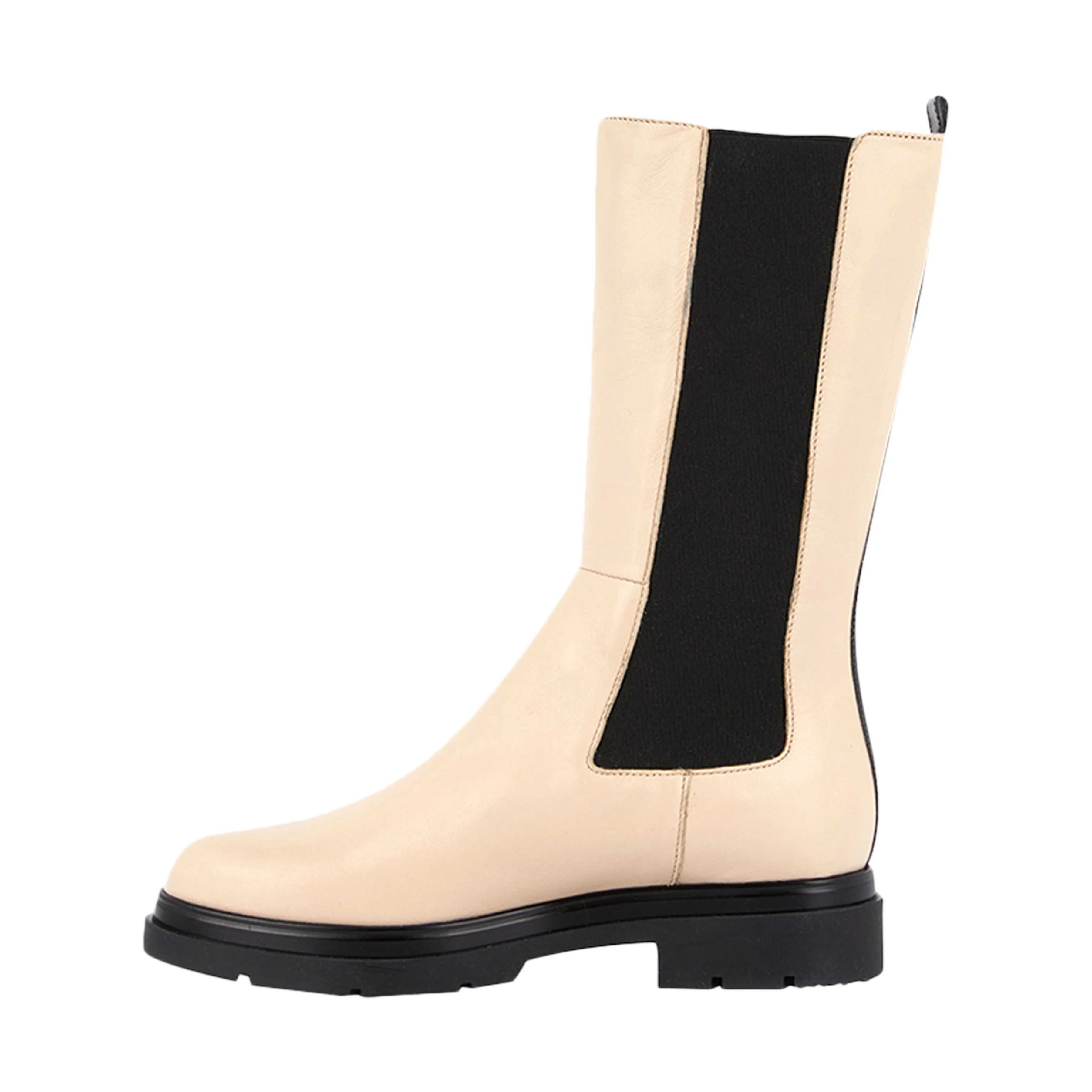 Bottine cuirsaddie | Beige