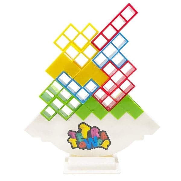48 stk Tetra Tower Balance Stacking Blocks Spill, Brettspill For 2 Spillere+ Familiespill