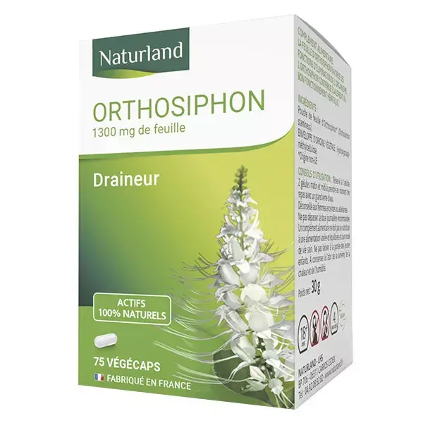 Naturland Orthosiphon 75 cápsulas vegetais