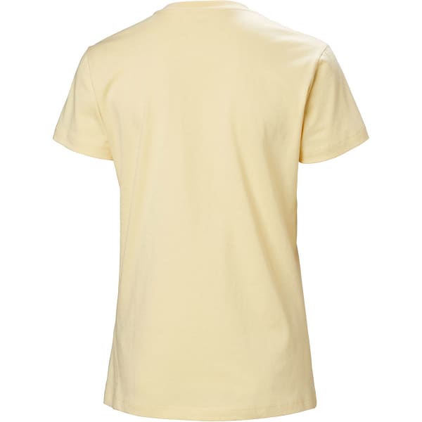 T-shirt HELLY HANSEN W F2F ORGANIC COTTON TEE 2.0 YELLOW CREAM