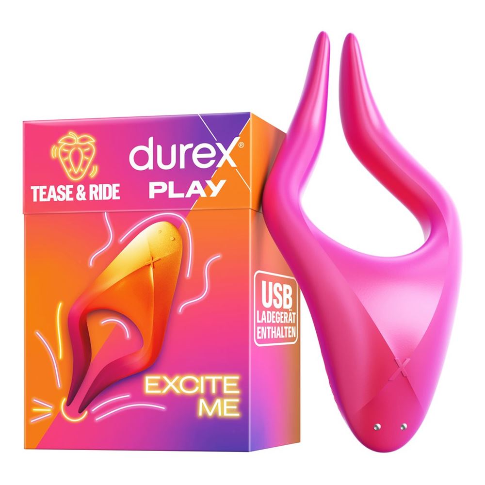 DUREX Play Ride & Tease Stimulator Multi Erogenous Zone Box 1 Stk