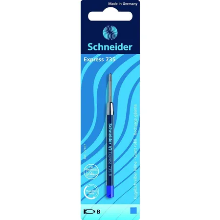 Schneider 77107 Kugelschreibermine 735, B, blau