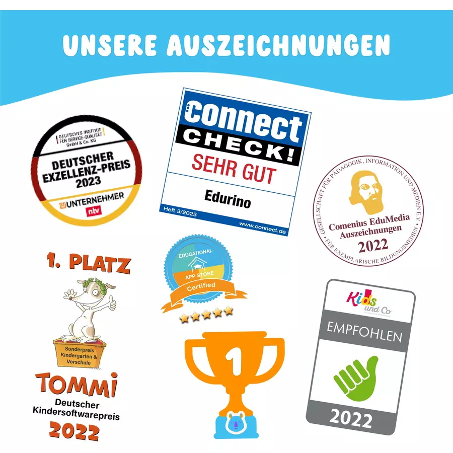 Edurino Lernspielzeug Lernfigur Edurino Starterset Niki - Erstes Englisch Mehrfarbig