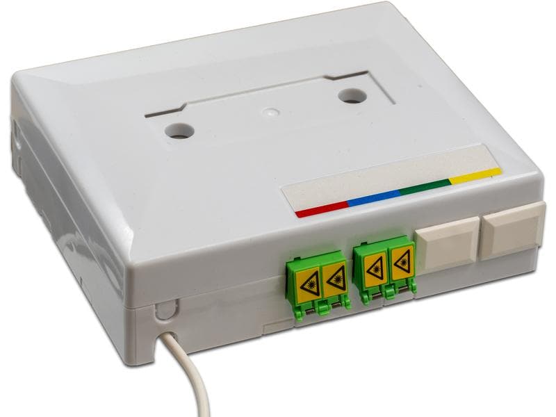Lightwin FTTH OTO Box 4x LC/APC Kupplungen, Breakoutkabel 1 FTTH OTO Box, 4-fasrig, 4x LC/APC Kupplungen, Breakoutkabel 100 m, G.657A2