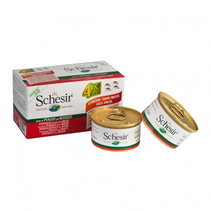 Schesir Pâtées en gelée Adult - 4 x 85 g