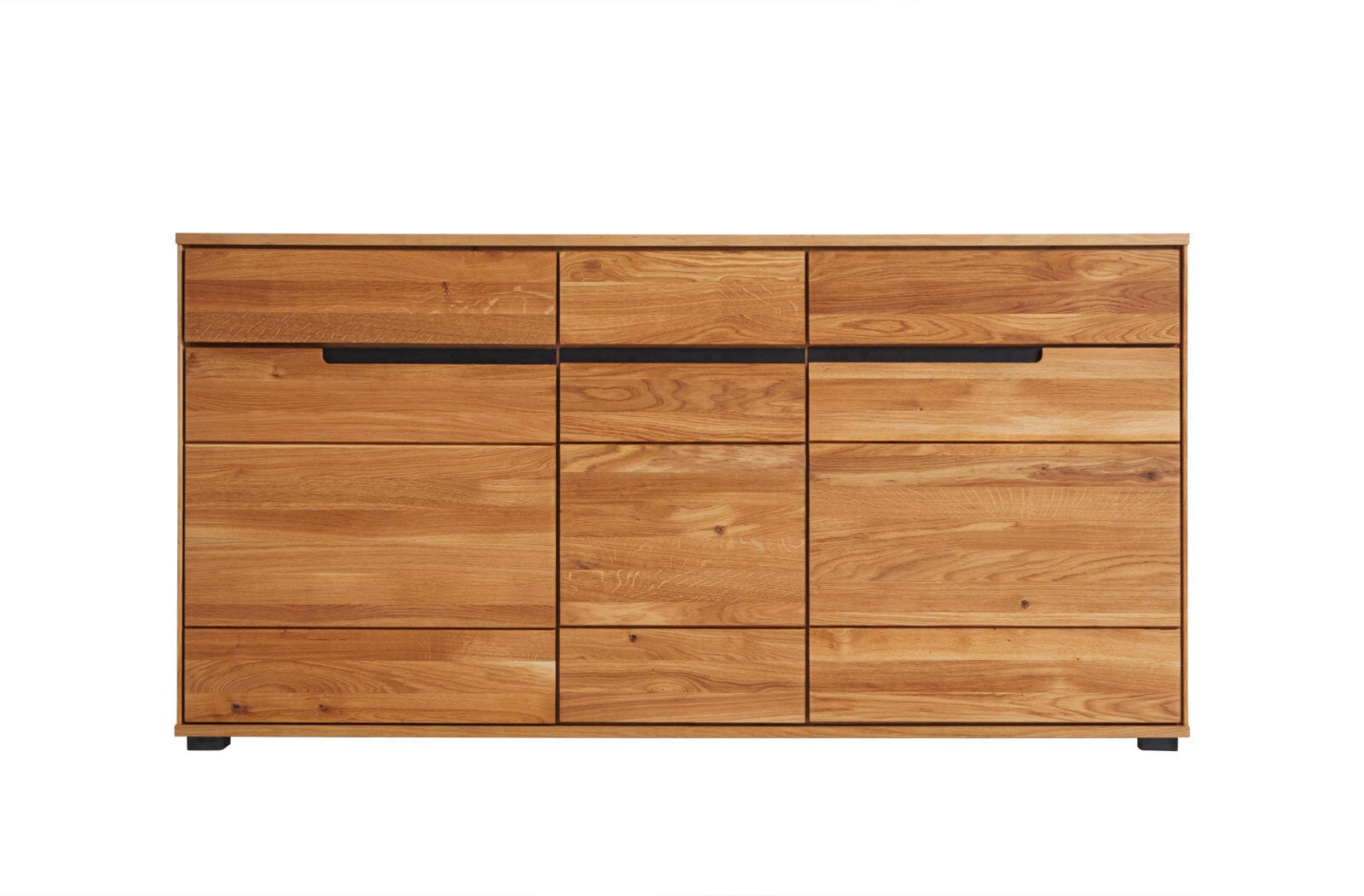 Sideboard Lola 163 x 84 cm Eiche teilmassiv furniert