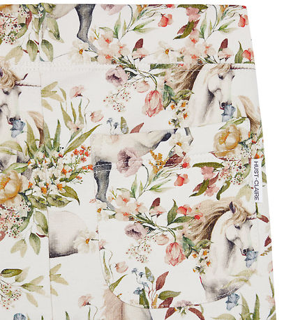 Hust and Claire Leggings - Lisa - Hafermilch m. Einhörner