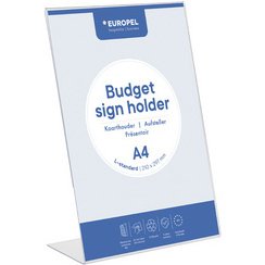 Porte-visuel Budget, A5 portrait, incliné