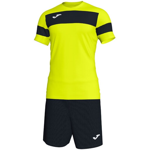 Conjunto Joma Academy II Amarelo Fluorescente Preto