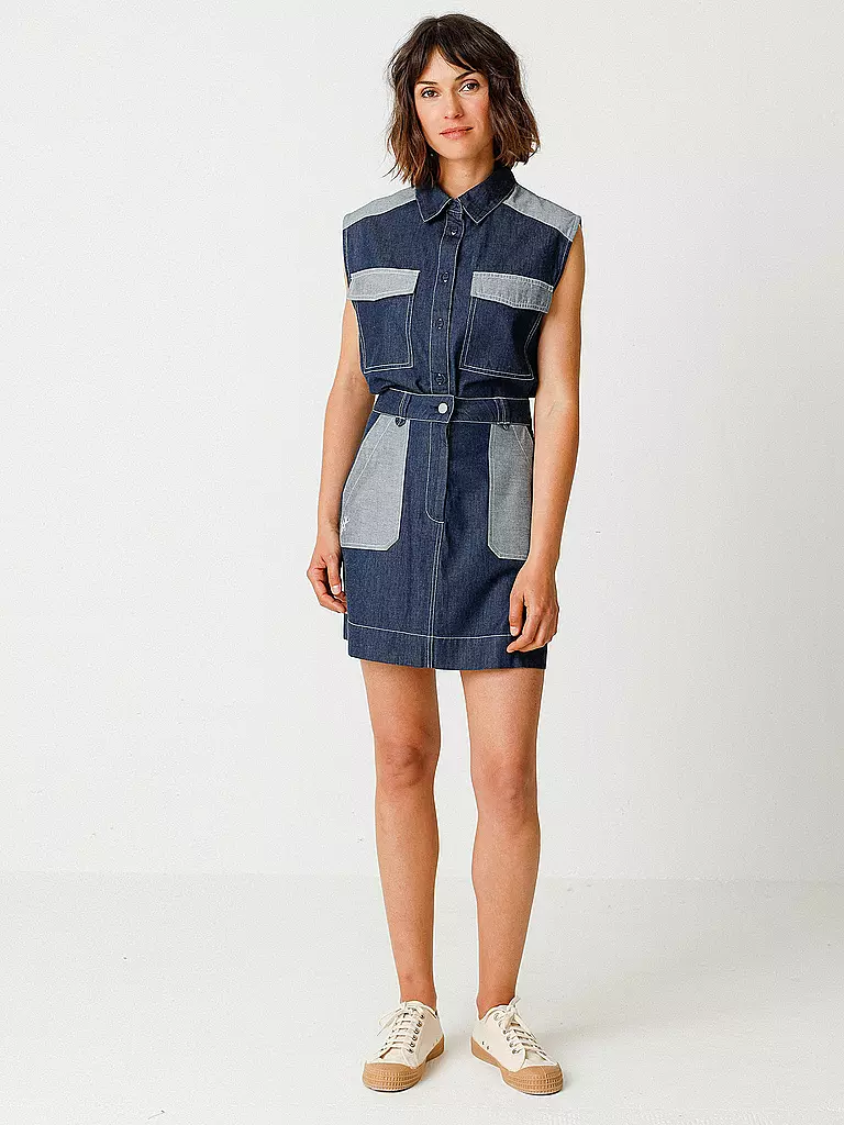 SKFK Jeansrock DEMIKU dunkelblau