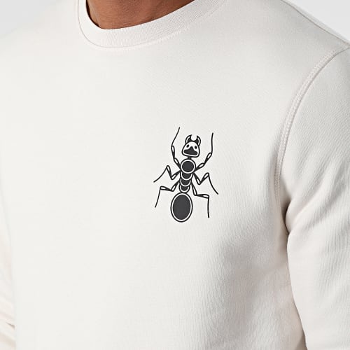 Sweat Crewneck Original Spirit Beige Noir