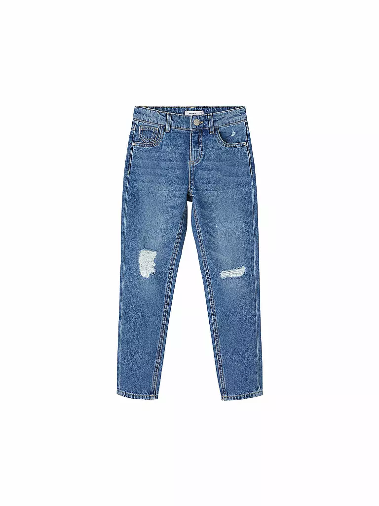 NAME IT Mädchen Jeans Mom Fit NKFROSE  blau