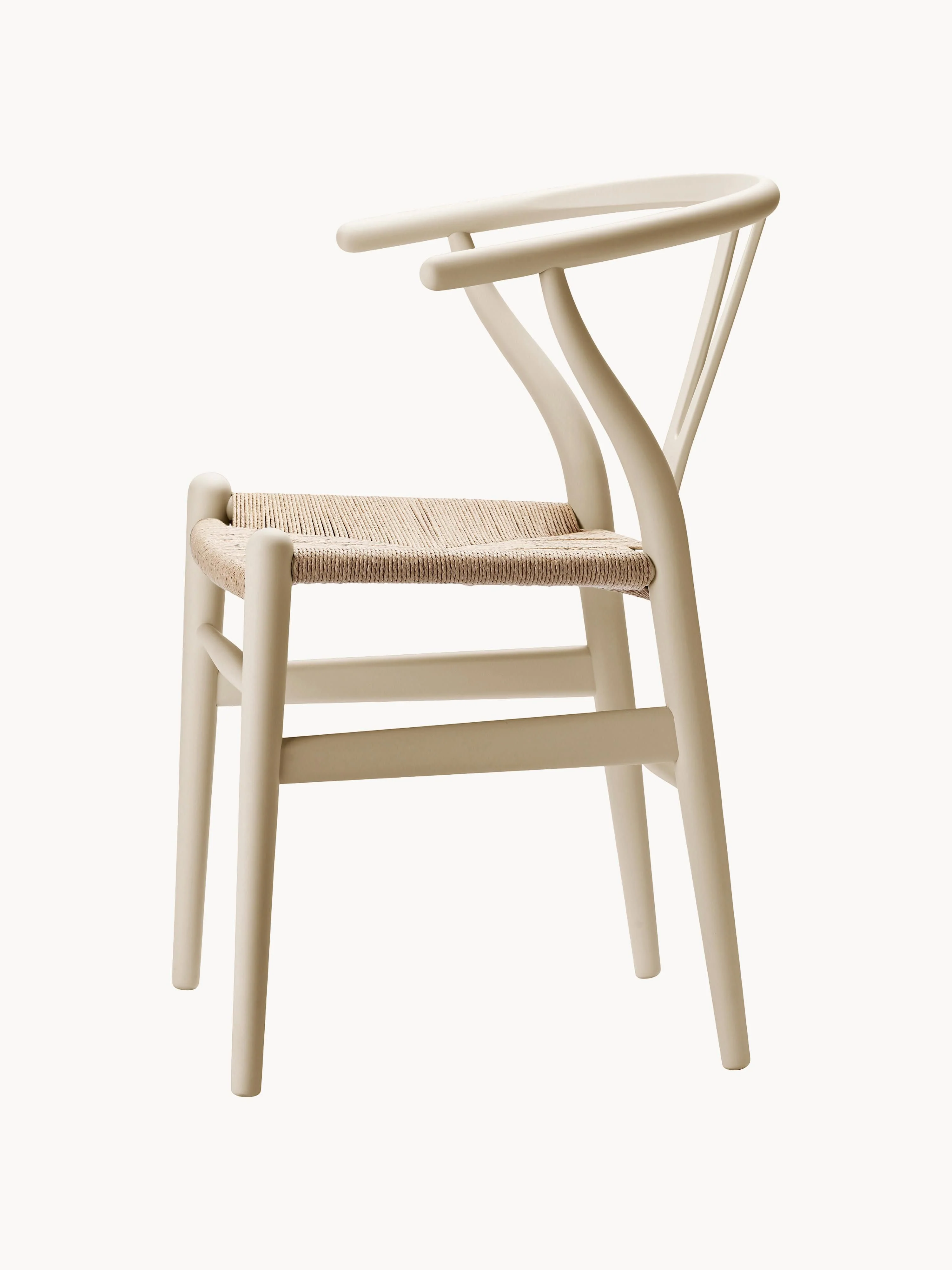 Houten Wishbone stoel CH24 met gevlochten zitvlak