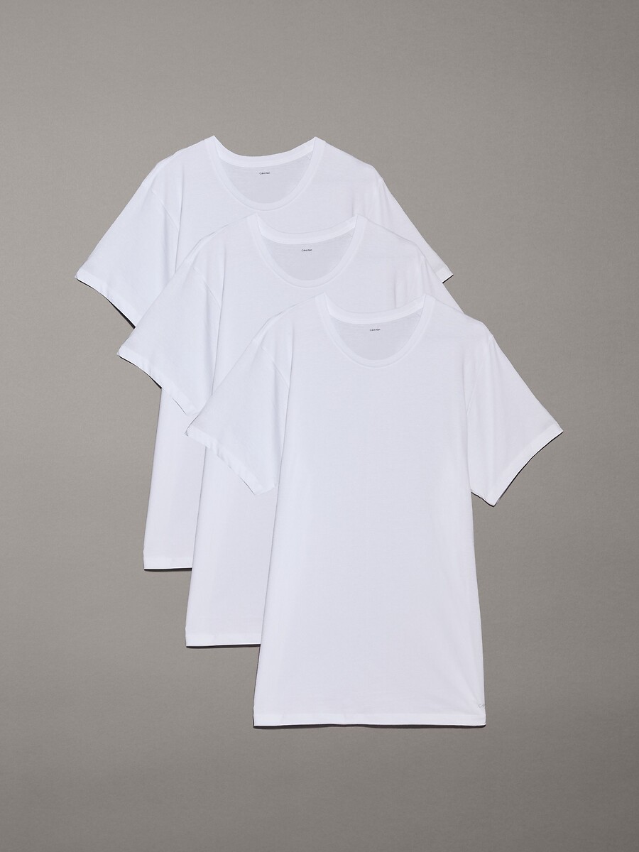CALVIN KLEIN ROUPA ÍNTIMA<br>Conjunto de 3 camisetas lisas