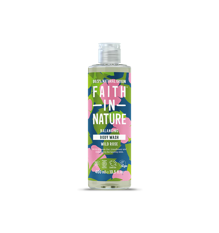 Faith In Nature Body Wash Wild Ros (400 ml)