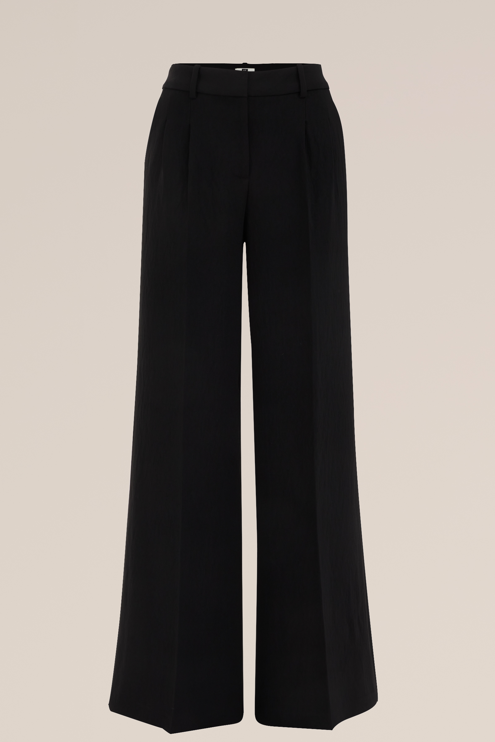 wide leg pantalon WE Fashion Zwart