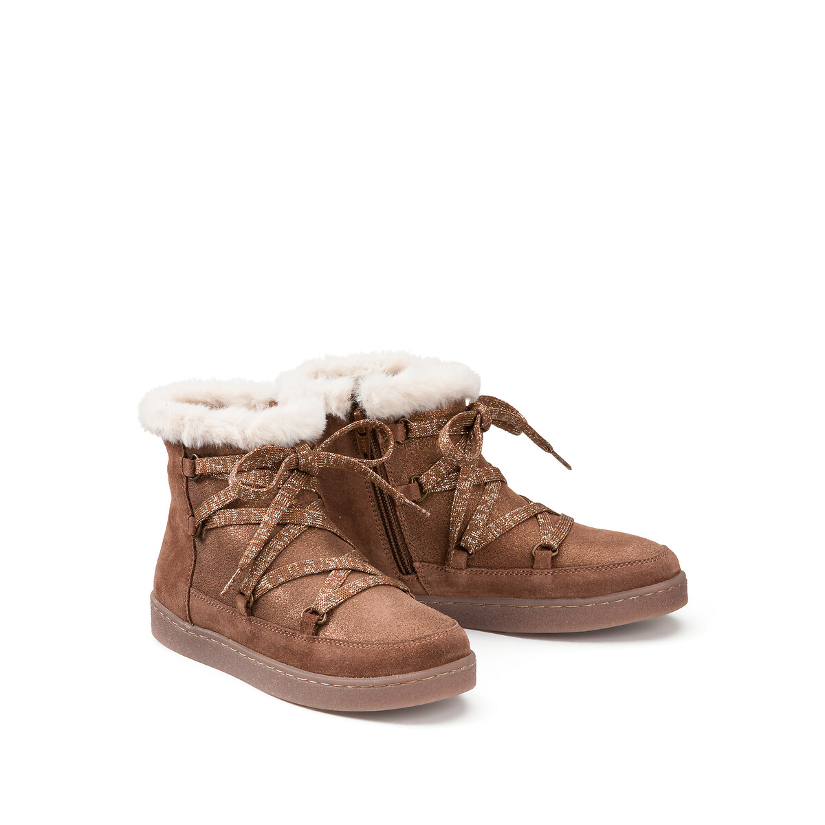 COLEÇÃO LA REDOUTE<br>Botas forradas em couro