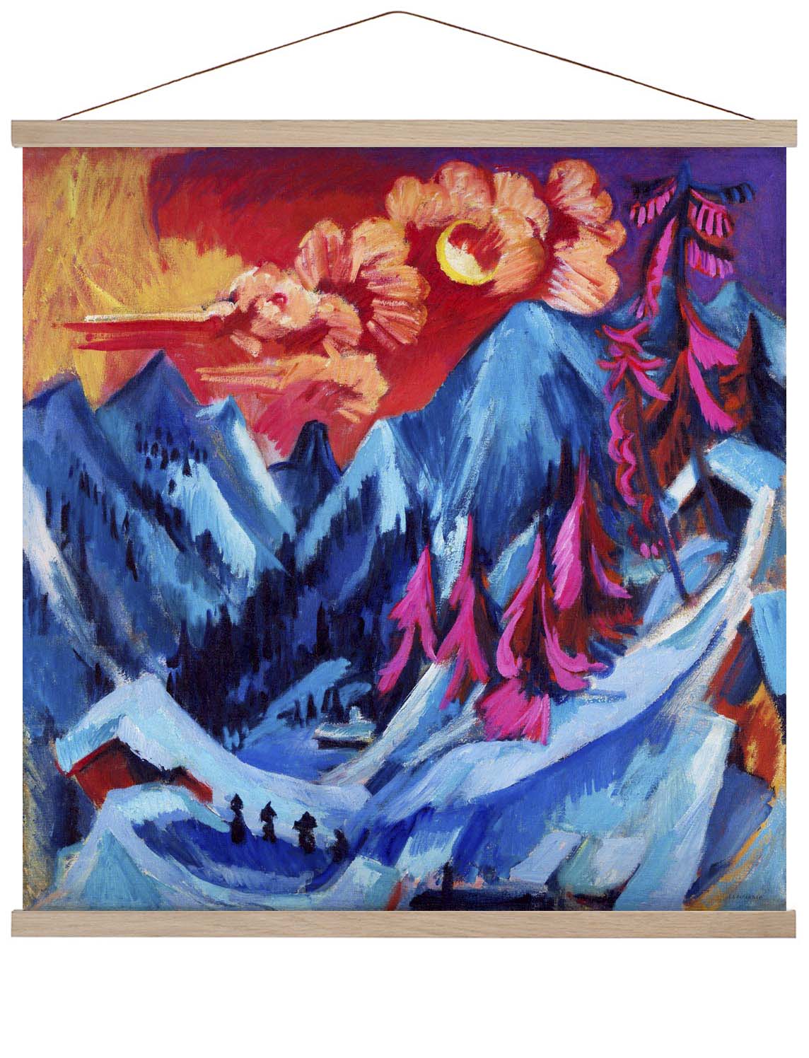 Winterlandschaft im Mondlicht von Ernst Kirchner