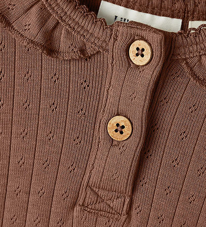 Lil Atelier Body l/æ - Noos - NbfRachel - Carob Brown m Hulm?nst