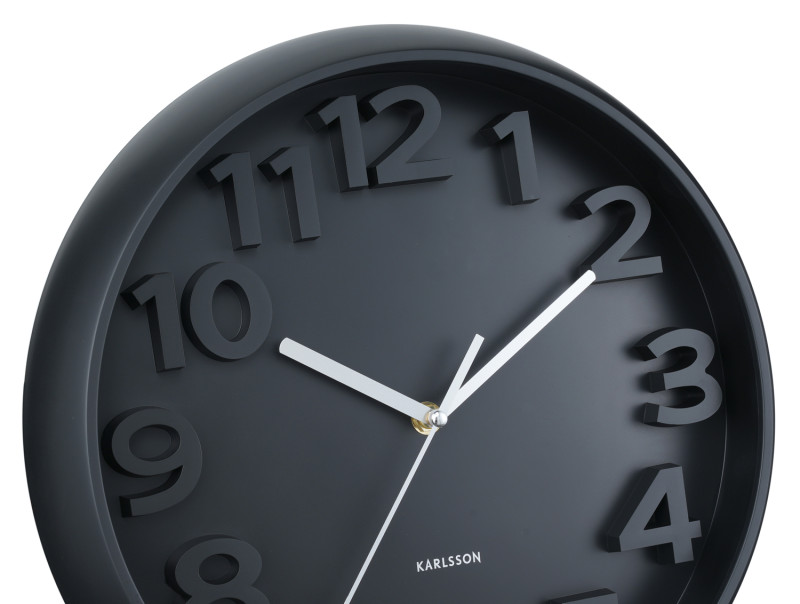 Wall Clock Elevated Classic Numbers KA6052BL Misty blue