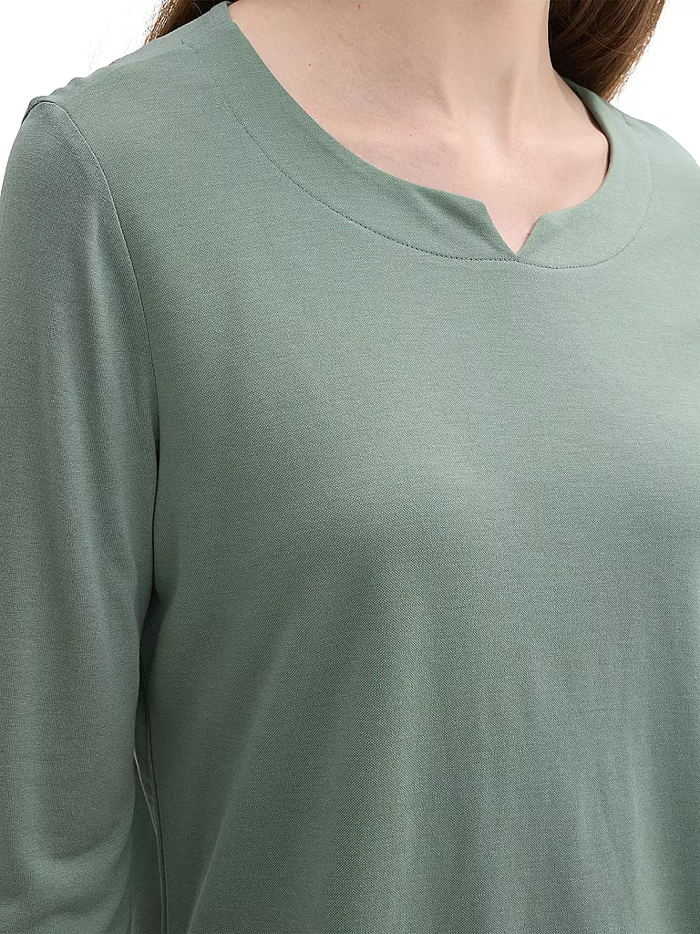 TOM TAILOR Langarmshirt grün