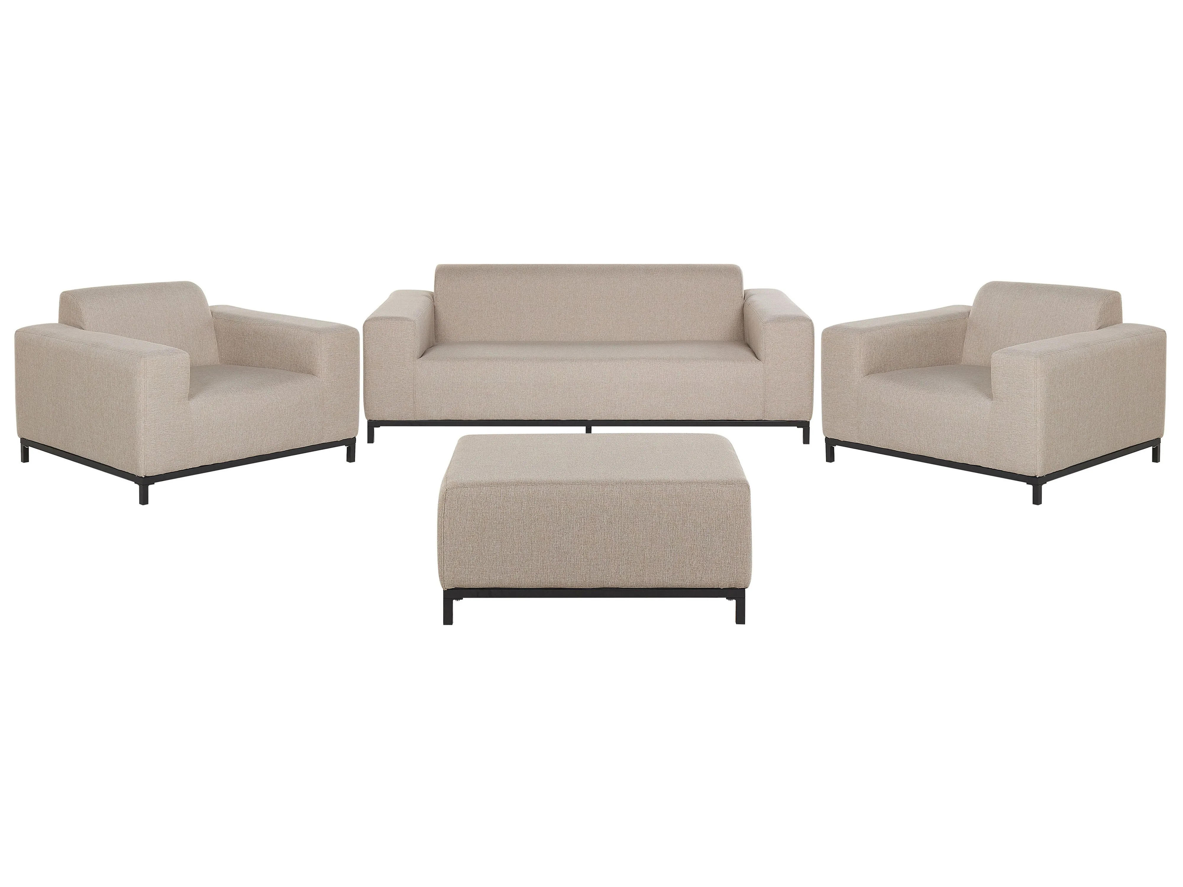 Loungeset met tafel 5-zits ROVIGO Beige