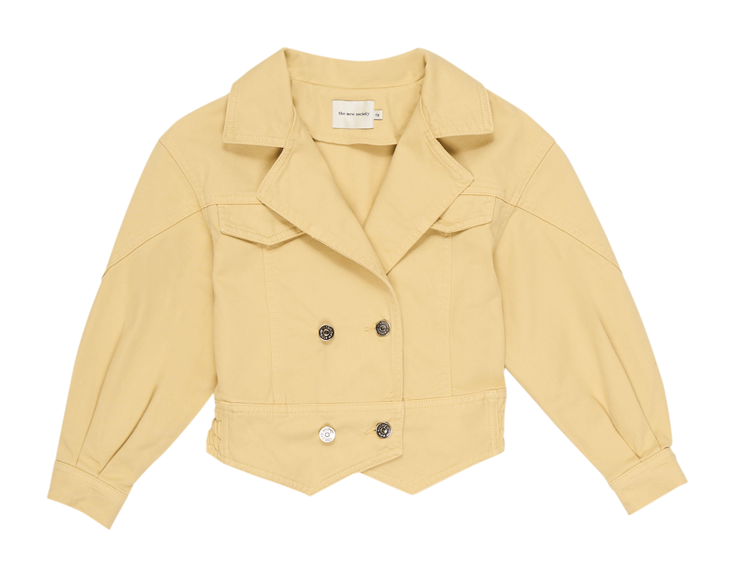 DANTE - Veste boutonnée en coton | Jaune