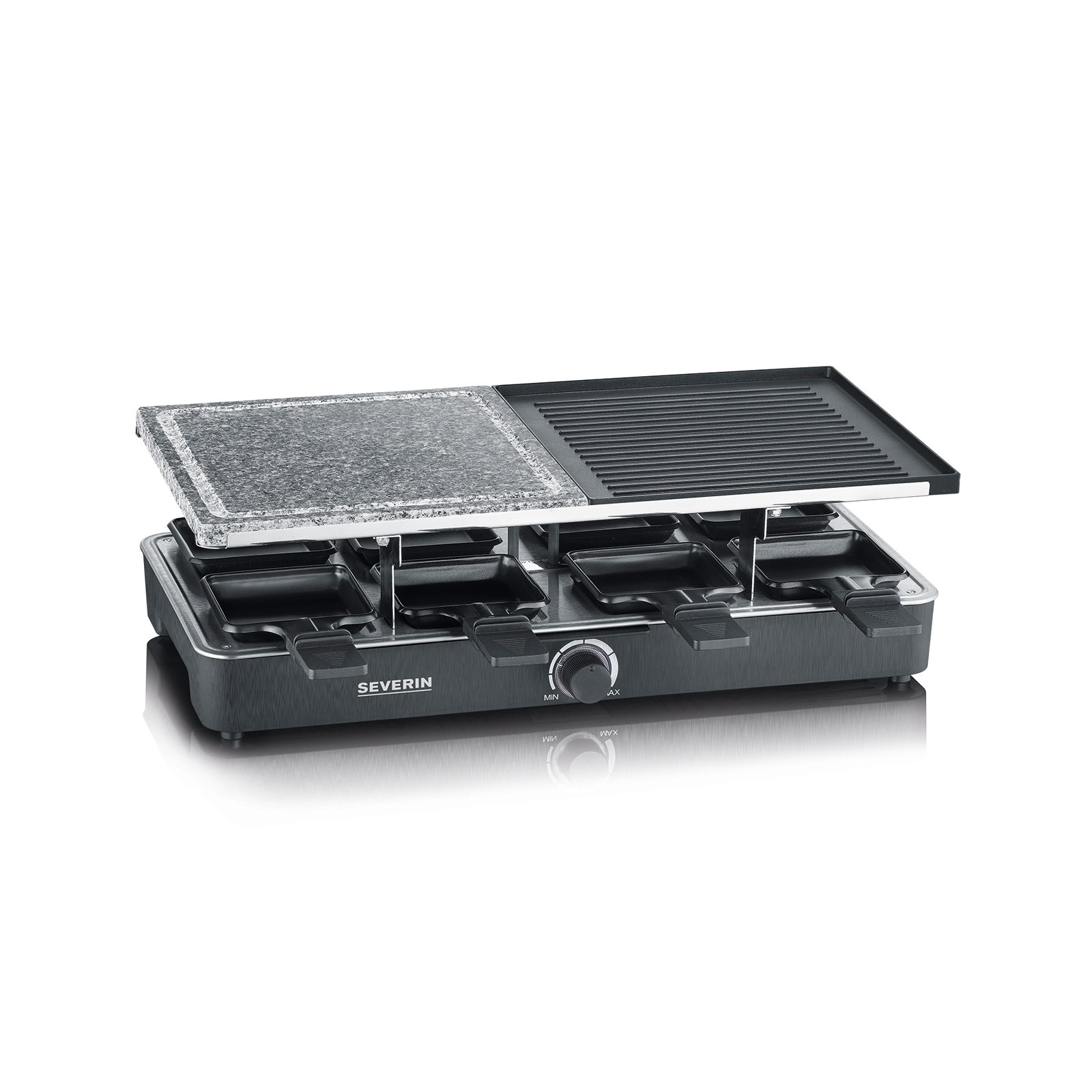 SEVERIN Raclette-Grill RG 2376 - schwarz - 1300 Watt