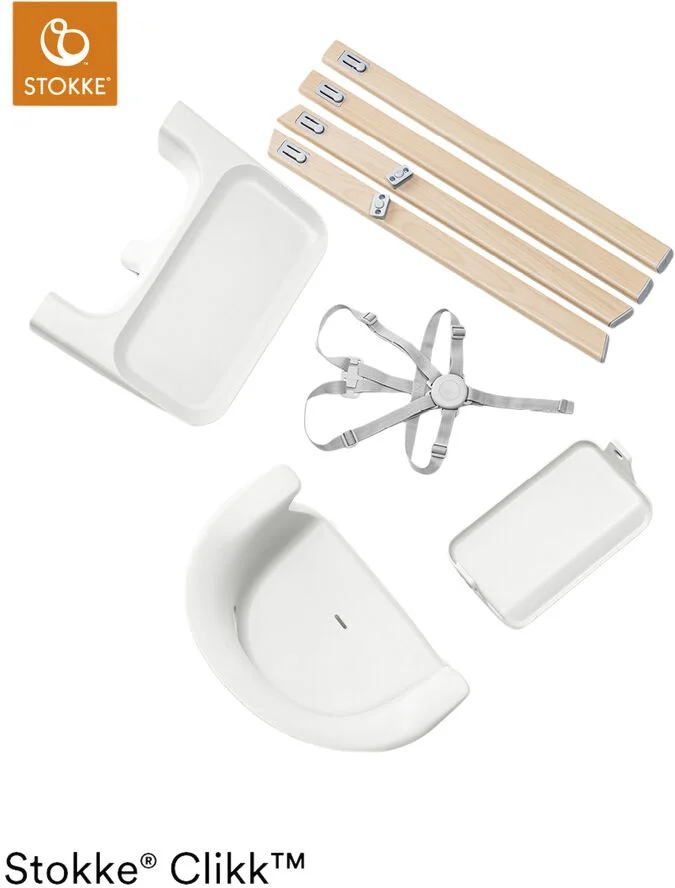 Stokke Stokke Clikk High Chair White Hvid & beige