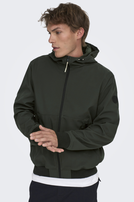 Only & Sons groene heren jas