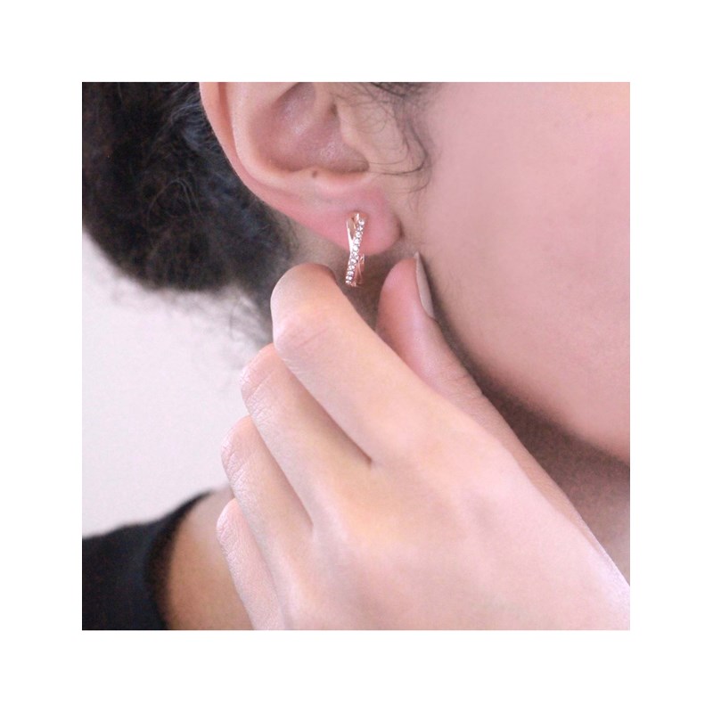 Parure Criss et X Duo : Or Rosé et Cristal